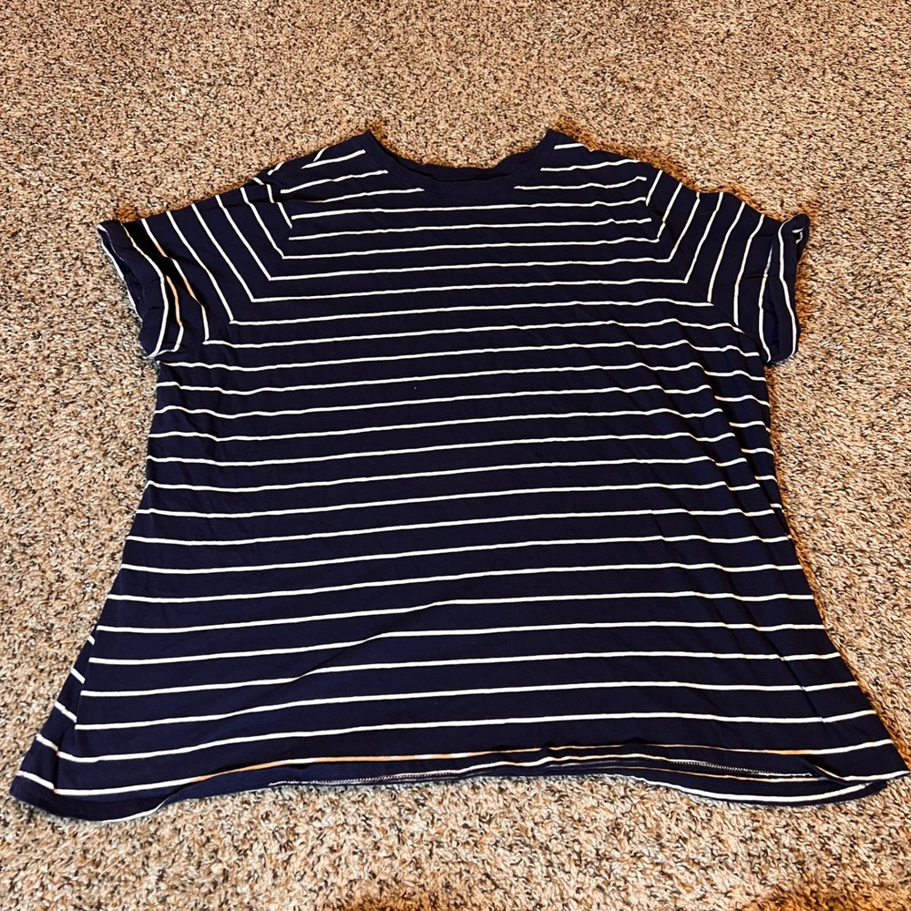 Ava & Viv Striped T-Shirt - size 1x